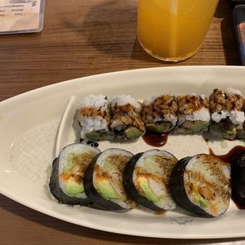Edo Japan - Eel Avocado Roll and Shrimp Tempura Roll - Sushi Bars Near Me - Pearland, Texas