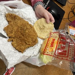 Miller's IGA - Butterfly Chop!!  Get the fixins "on the side" and they'll wrap them in another baggie. Sandwich is HUGE. Grab a knife to cut in half!!