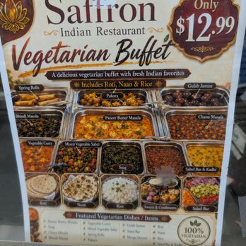 Saffron Indian Restaurant - Great, all day, full veg buffet. Yum! - Indian Near Me - Duluth, Georgia Saffron Indian Restaurant - Great, all day, full veg buffet. Yum! - Indian Near Me - Duluth, Georgia