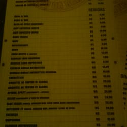 Botequim 77 - O cardapio para referencia de precios