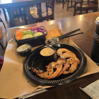 Mission BBQ - BBQ shrimp plate with house salad - Barbeque Near Me - Henderson, Nevada Mission BBQ - BBQ shrimp plate with house salad - Barbeque Near Me - Henderson, Nevada