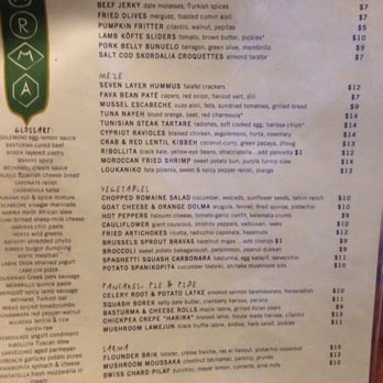 Sarma - I didn't take photos of the beautiful food. Plenty of pics on yelp to see. Menu is amazing though! Sarma in Somerville is a gem - Middle Eastern Near Me - Somerville, Massachusetts