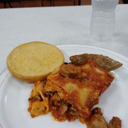 Shady Hills Mission Chapel - Lasagna dinner and garlic  bread