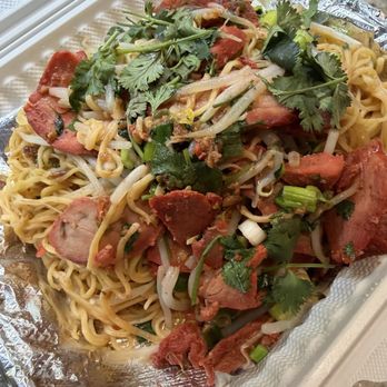 Thai Kitchen - Special : dry bbq pork egg noodles - Thai Near Me - Maryland Heights, Missouri Thai Kitchen - Special : dry bbq pork egg noodles - Thai Near Me - Maryland Heights, Missouri