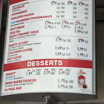Wendy's - a menu for a variety of desserts - Fast Food Near Me - South San Francisco, California Wendy's - a menu for a variety of desserts - Fast Food Near Me - South San Francisco, California