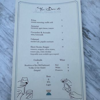 Short Stories Hotel - Happy Hour Menu - Hotels Near Me - Los Angeles, California Short Stories Hotel - Happy Hour Menu - Hotels Near Me - Los Angeles, California