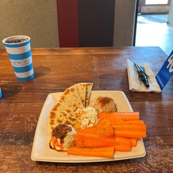 Luna Grill Cerritos - Hummus Dip Trio - Mediterranean Near Me - Cerritos, California