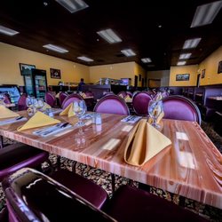 Main seating area with buffet visible in the back