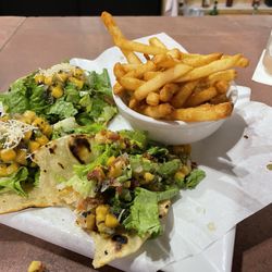 The Lodge Sports Bar & Grill - Rock Fish, mango chutney with perfect fries!
