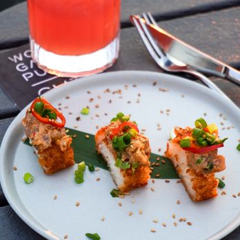 CUT Above - Bluefin Tuna with chili aioli, scallions, and ginger - Lounges Near Me - Washington, DC, District of Columbia