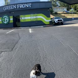Green Front Sandy - Front of shop