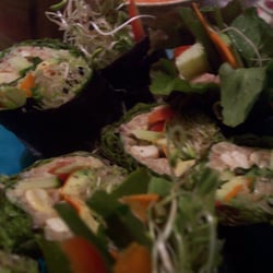 The Cook & Butler - Food so good it's RAW=a=licious! Raw sushi with almond butter pate and sweet chili dipping sauce
