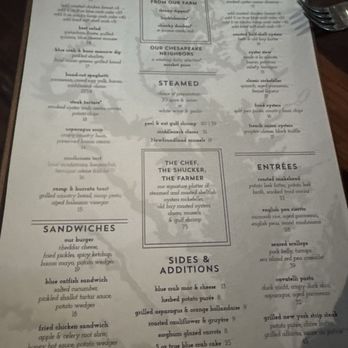 True Chesapeake - menu - Seafood Near Me - Baltimore, Maryland
