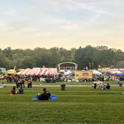 Festival In the Park - Our view! The main stage for the live music is always straight ahead under that pavilion.