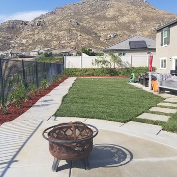 Gonzalez Landscaping - After Landscape and concrete work - Gardeners Near Me - Riverside, California