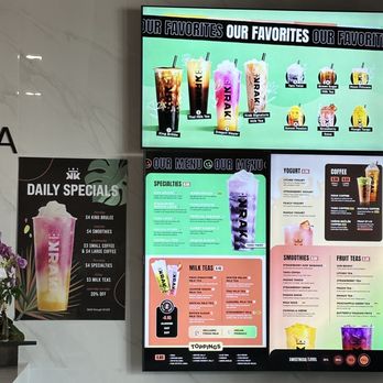 Krak Boba - Specials every day until august. I came on a Thursday and got specialty bobas for $4! - Bubble Tea Near Me - Lake Forest, California