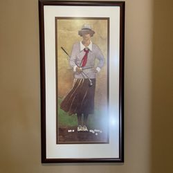 Pillar Rock Grill - Classic Woman Golfer @ Pillar Rock Cafe.