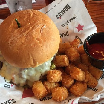Drake's - A magnificent BBQ Burger (sorry this doesn't show how large this was...about 6 inches thick!) - American Near Me - Franklin, Tennessee