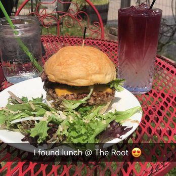 The Root Cafe - Hard Blackberry Lemonade! Cheeseburger! - Cafes Near Me - Little Rock, Arkansas