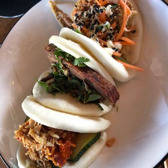 Clever Koi - Pork belly, soft shell crab, and Korean hot chicken steam buns - Asian Fusion Near Me - Gilbert, Arizona