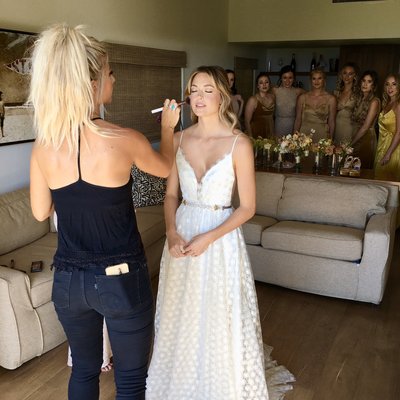 wedding gown pressing