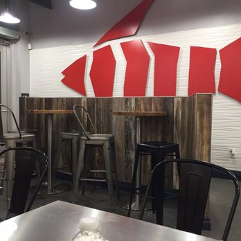 Poke Dot - Interior, some seating and where to wait in line - Seafood Near Me - Claremont, California Poke Dot - Interior, some seating and where to wait in line - Seafood Near Me - Claremont, California