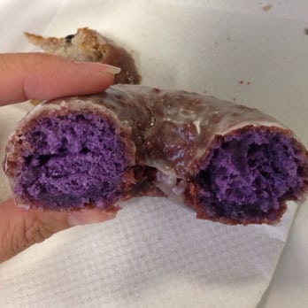 Friendly Donuts - The inside of the ube donut! - Donuts Near Me - Orange, California Friendly Donuts - The inside of the ube donut! - Donuts Near Me - Orange, California