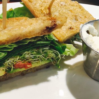 Sibling by Pushkin's - Veggie grill w/ vegan cream cheese on the side. Simple but delicious~ - New American Near Me - Sacramento, California Sibling by Pushkin's - Veggie grill w/ vegan cream cheese on the side. Simple but delicious~ - New American Near Me - Sacramento, California