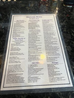 Menu photo 1 Heavenly Bistro Walnut Creek, CA Menu photo 1 Heavenly Bistro Walnut Creek, CA