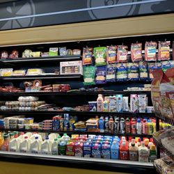 Chevron Gas - Cold grab and go fridge Milk and eggs