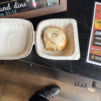 Scout's - There Bun Compared to what a 7.50 Cinnamon Bun should look like! - Breakfast & Brunch Near Me - Knoxville, Tennessee Scout's - There Bun Compared to what a 7.50 Cinnamon Bun should look like! - Breakfast & Brunch Near Me - Knoxville, Tennessee