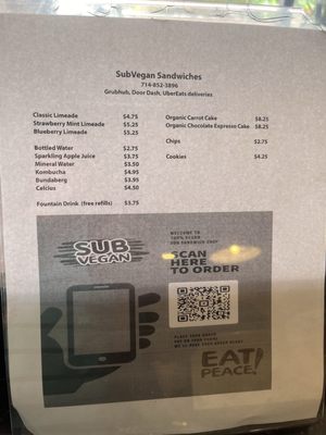 Menu photo 2 SubVegan Santa Ana, CA Menu photo 2 SubVegan Santa Ana, CA