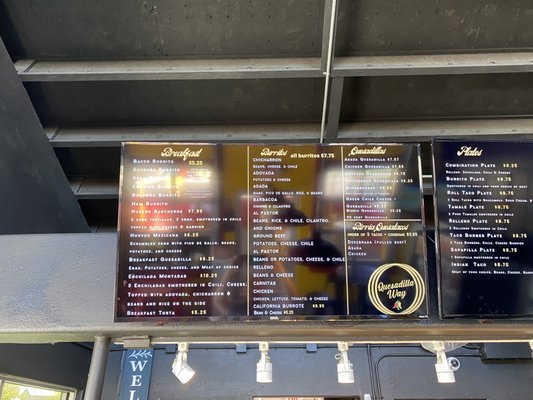 Menu photo 7 Quesadilla Way Albuquerque, NM