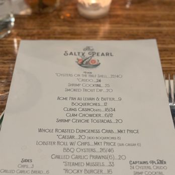 The Salty Pearl - Menu - Seafood Near Me - Oakland, California