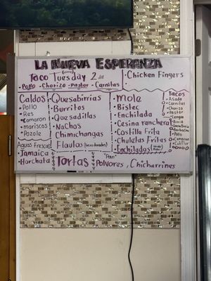 Menu photo 1 La Nueva Esperanza Green Brook, NJ Menu photo 1 La Nueva Esperanza Green Brook, NJ