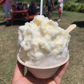 Fresh Off The Grid - Lychee and Coconut Shave Ice with Condensed Milk - Shaved Ice Near Me - Kapaau, Hawaii Fresh Off The Grid - Lychee and Coconut Shave Ice with Condensed Milk - Shaved Ice Near Me - Kapaau, Hawaii