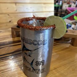 "Sangria preparada" nasty overload of tajín to a grape soda