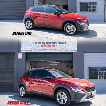 Stealth Productions - 2022 Kona with limo on complete vehicle - Car Window Tinting Near Me - Banning, California Stealth Productions - 2022 Kona with limo on complete vehicle - Car Window Tinting Near Me - Banning, California