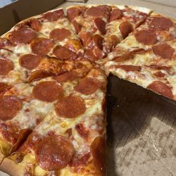 South Philly Pizza - Pepperoni and cheese pizza