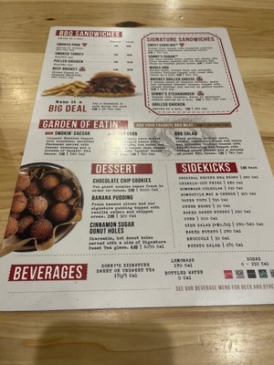 Menu photo 2 Sonny's BBQ Pensacola, FL Menu photo 2 Sonny's BBQ Pensacola, FL