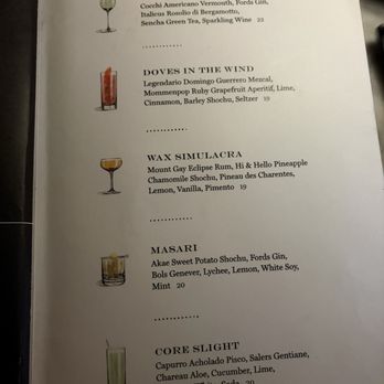 Death & Co - Menu - Lounges Near Me - New York, New York