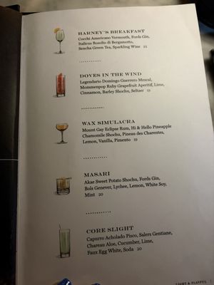 Menu photo 1 Death & Co New York, NY