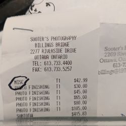 Sooters - USB drive charged under Misc.