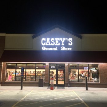 Casey's - the front of the store at night - Pizza Near Me - Overland Park, Kansas