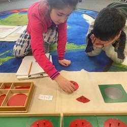 Andover School of Montessori - Fraction work