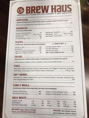 Menu photo 4 Cinder Bistro North Wilkesboro, NC