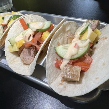 Toka Bocca Restaurant - three tacos on a tray - Salad Near Me - Old Forge, New York Toka Bocca Restaurant - three tacos on a tray - Salad Near Me - Old Forge, New York