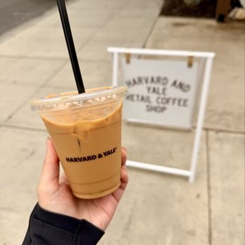 Harvard and Yale - Iced Vanilla Latte - Coffee & Tea Near Me - Claremont, California