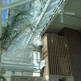 Swimming pool clear roof