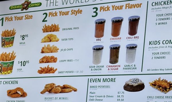 Menu photo 7 Potato Corner Waipahu, HI